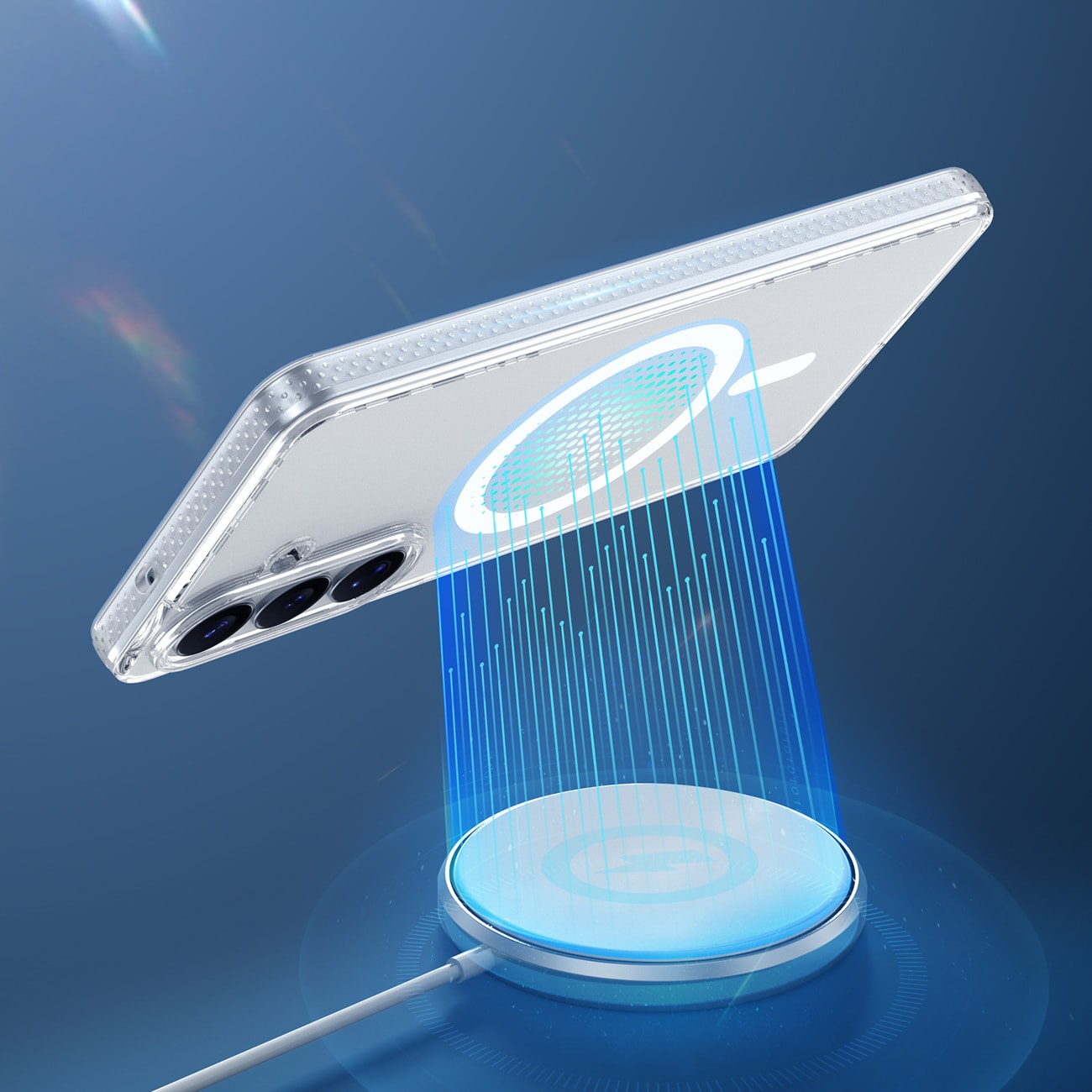 Dux Ducis Clin Mag Case Kompatibel med MagSafe för Samsung S26 - Transparent