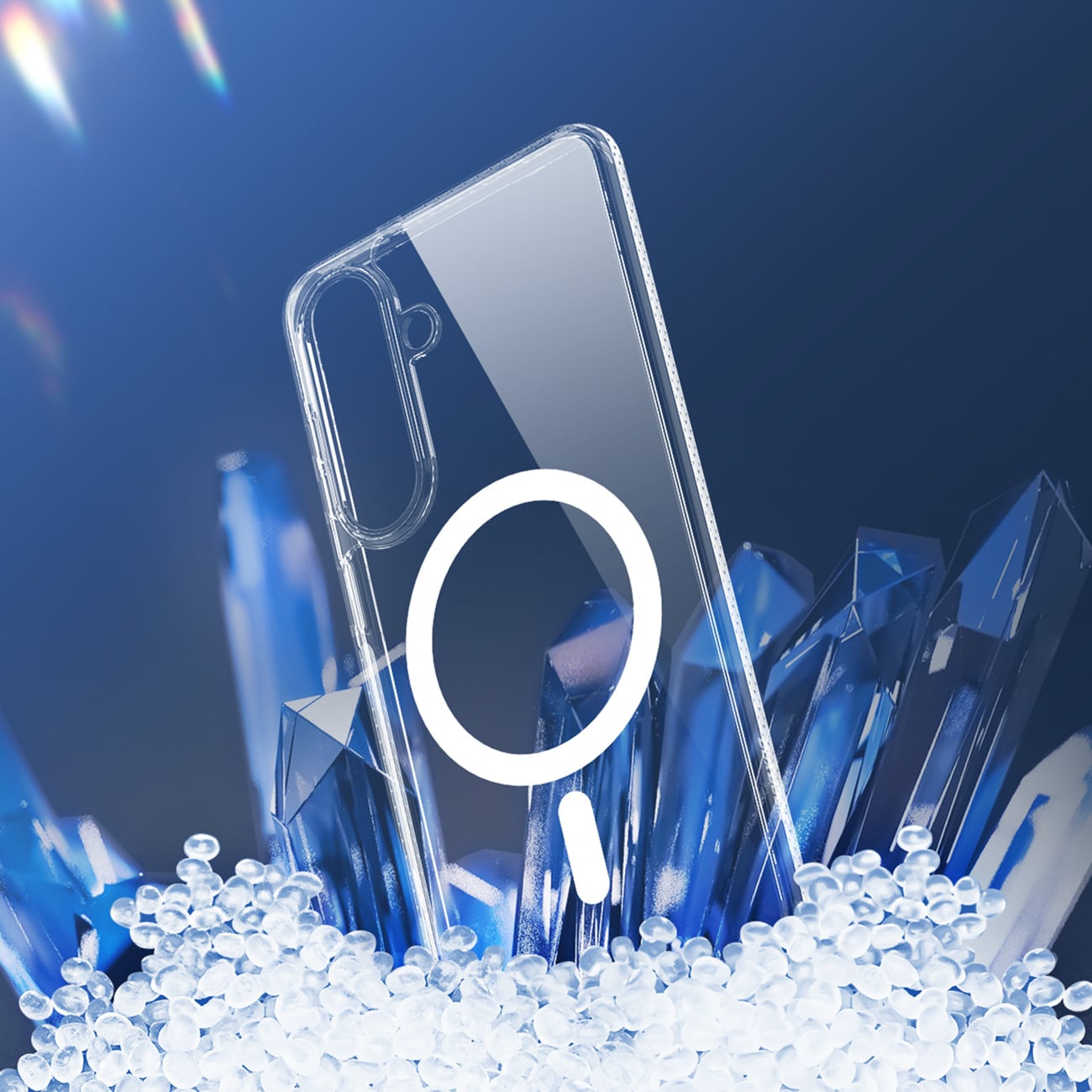 Dux Ducis Clin Mag Case Kompatibel med MagSafe för Samsung S26 - Transparent