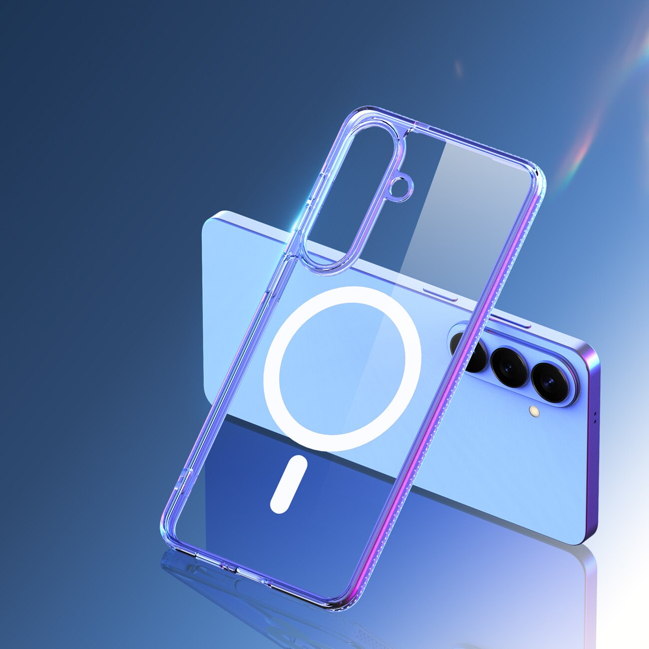 Dux Ducis Clin Mag Case Kompatibel med MagSafe för Samsung S26 Plus - Transparent