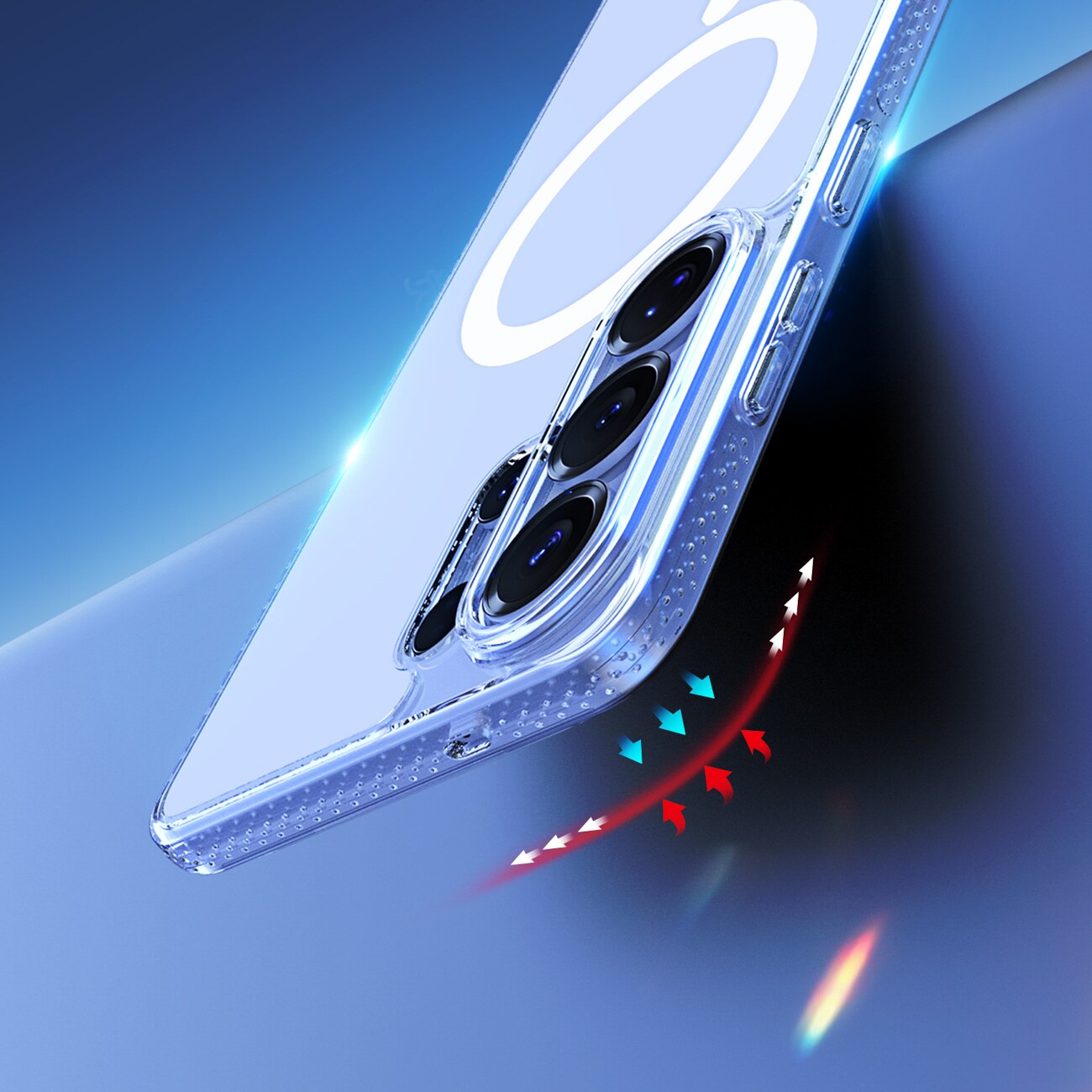 Dux Ducis Clin Mag Case Kompatibel med MagSafe för Samsung S26 Ultra - Transparent
