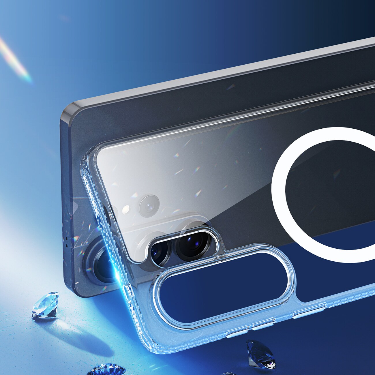 Dux Ducis Clin Mag Case Kompatibel med MagSafe för Samsung S26 Ultra - Transparent