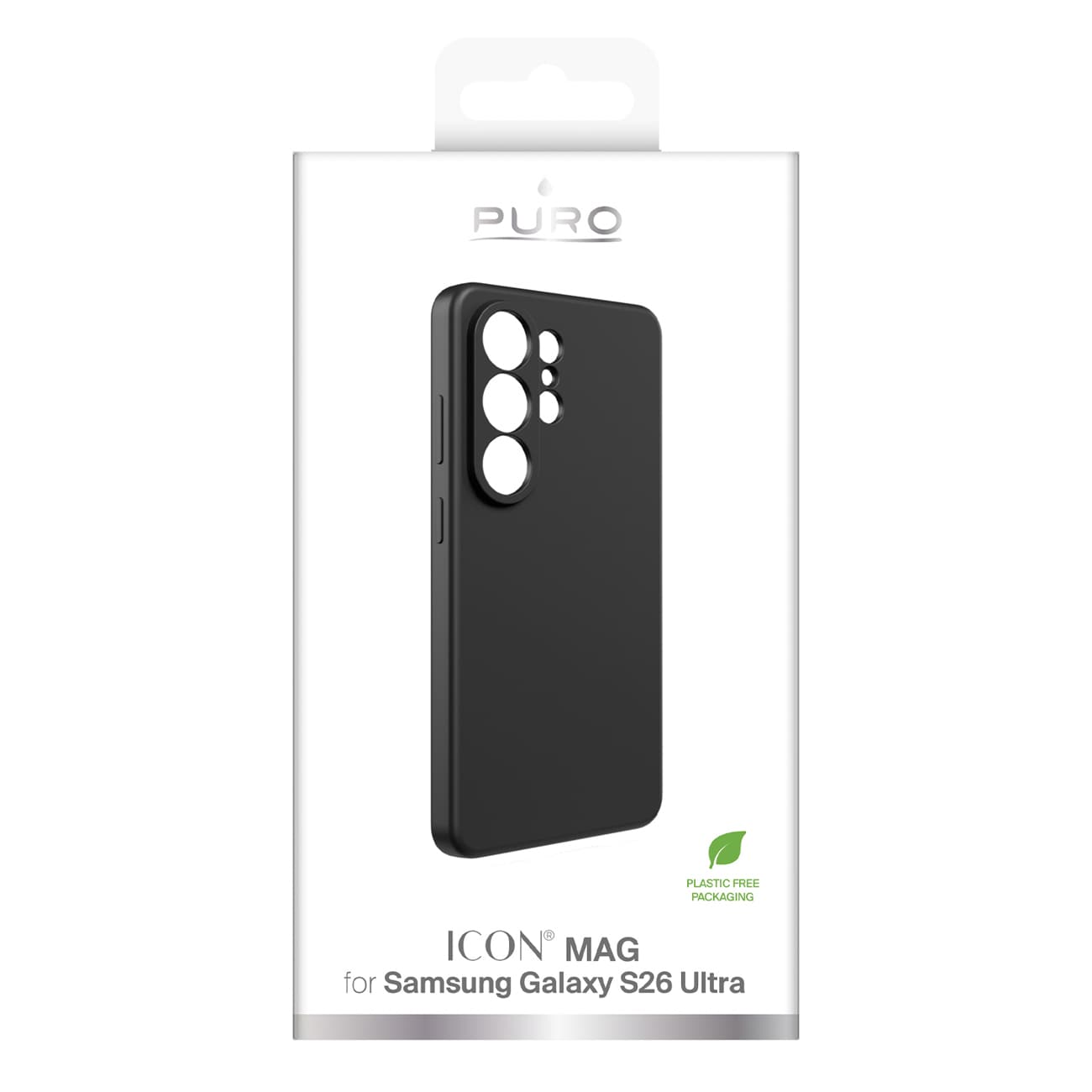 Puro ICON Skyddsfodral för Samsung Galaxy S26 Ultra Silikon - Svart