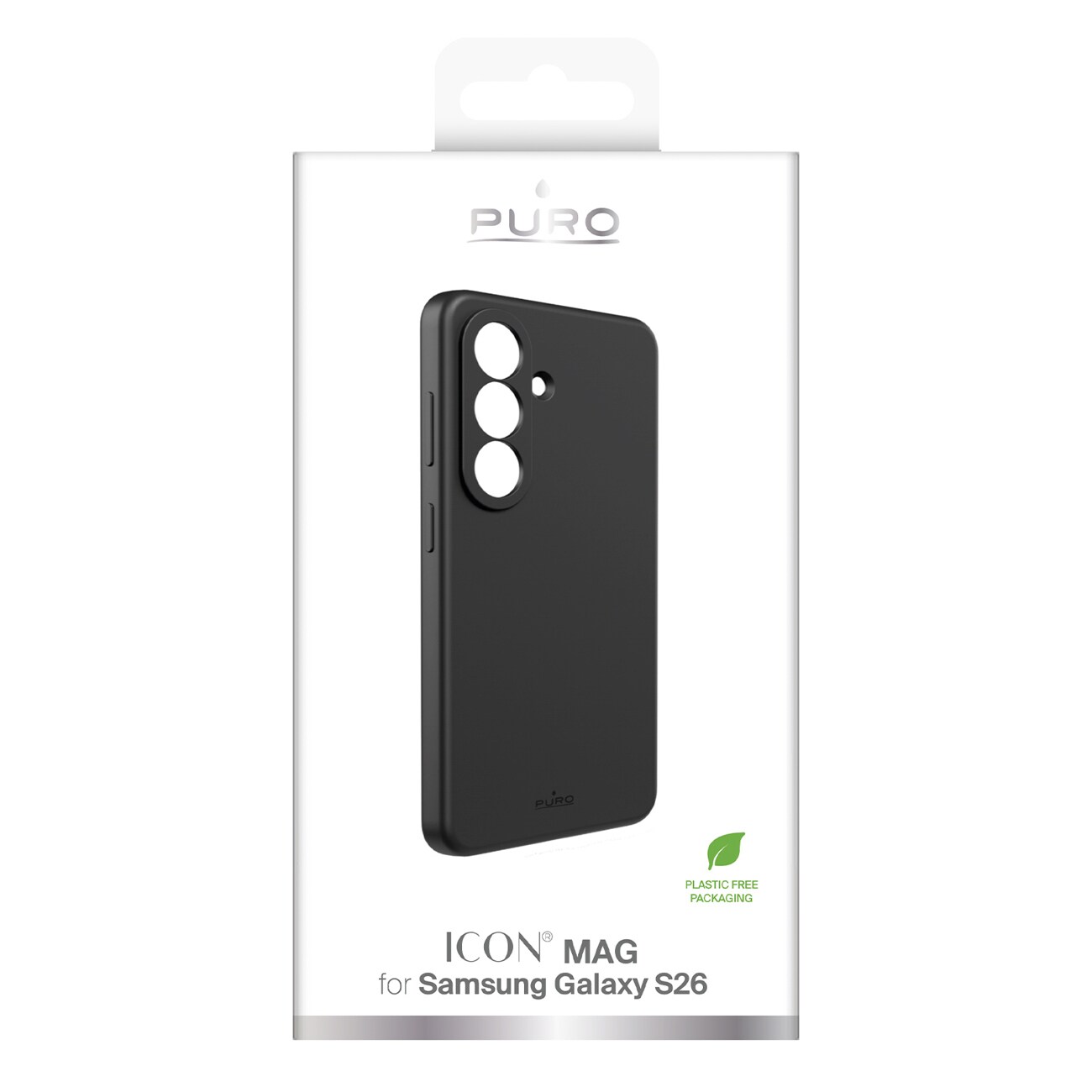Puro ICON Silikonfodral för Samsung Galaxy S26 - Svart