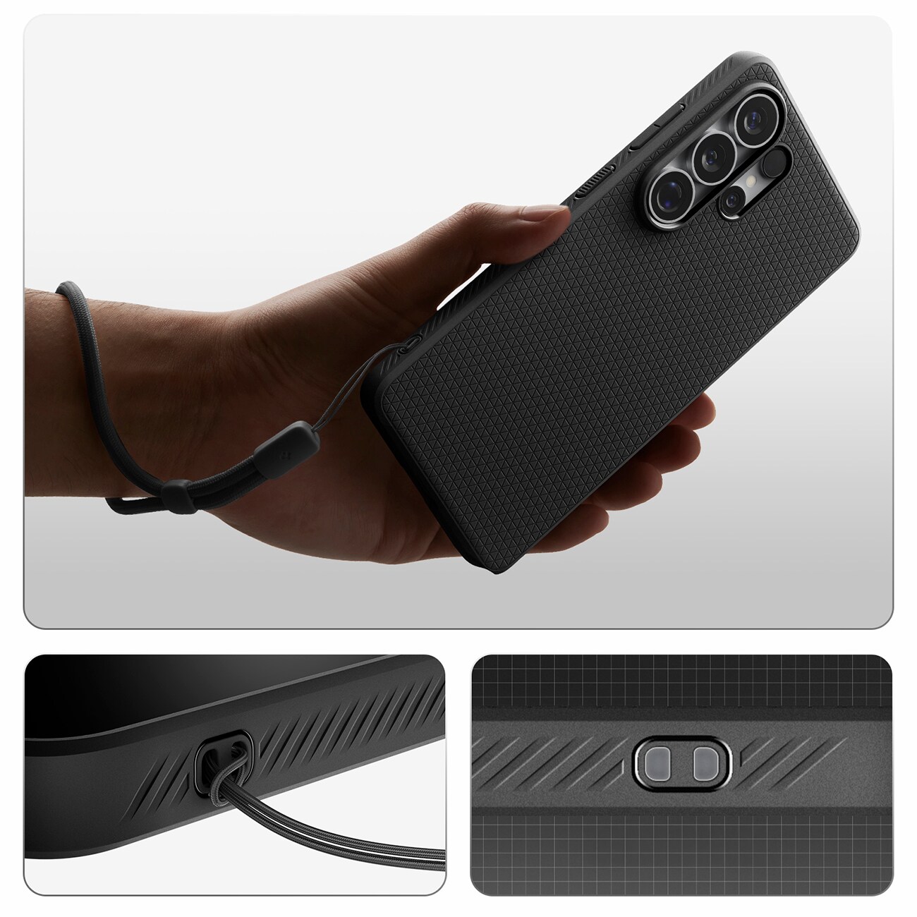 Spigen Liquid Air Mag MagSafe-fodral för Samsung Galaxy S26 Ultra - Svart