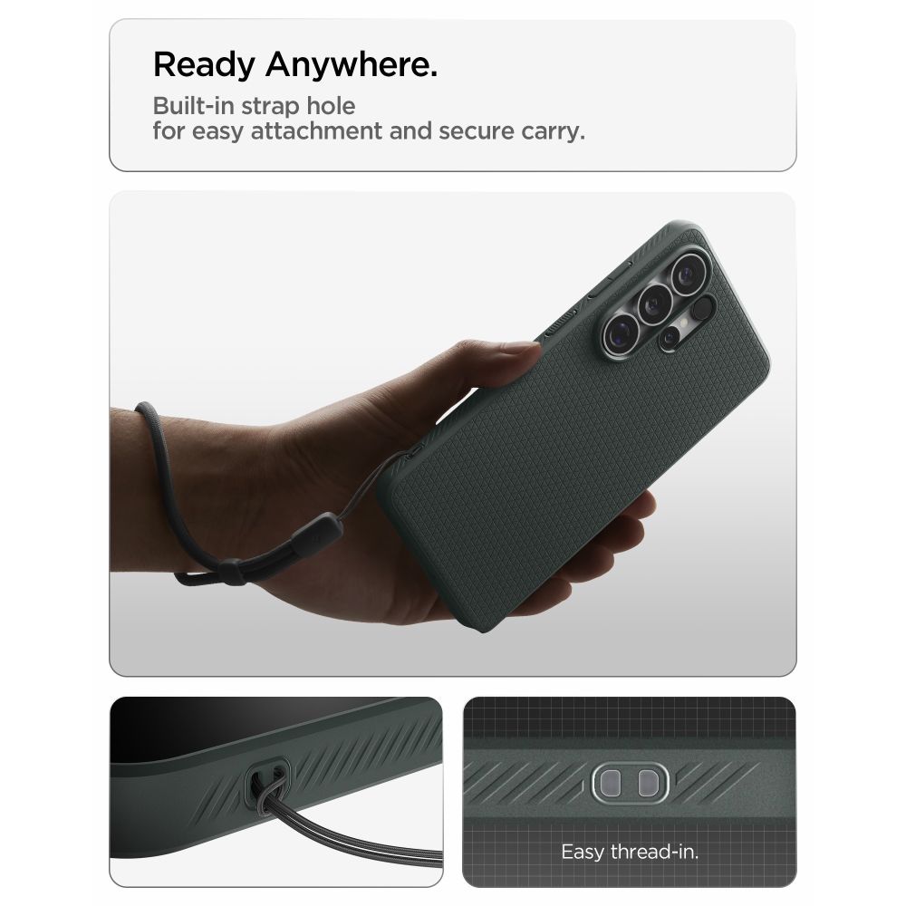 Spigen Liquid Air Mag MagSafe-etui til Samsung Galaxy S26 Ultra - Grøn