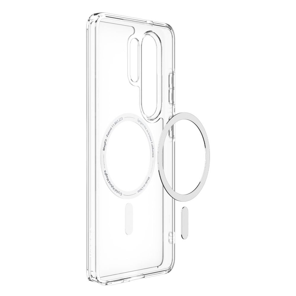 Spigen Ultra Hybrid Mag MagSafe-fodral för Samsung Galaxy S26 Ultra - Klar och vit