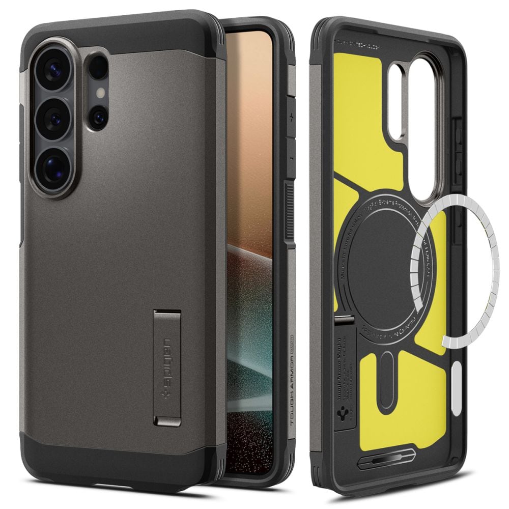 Spigen Tough Armor Mag MagSafe-etui til Samsung Galaxy S26 Ultra - grå