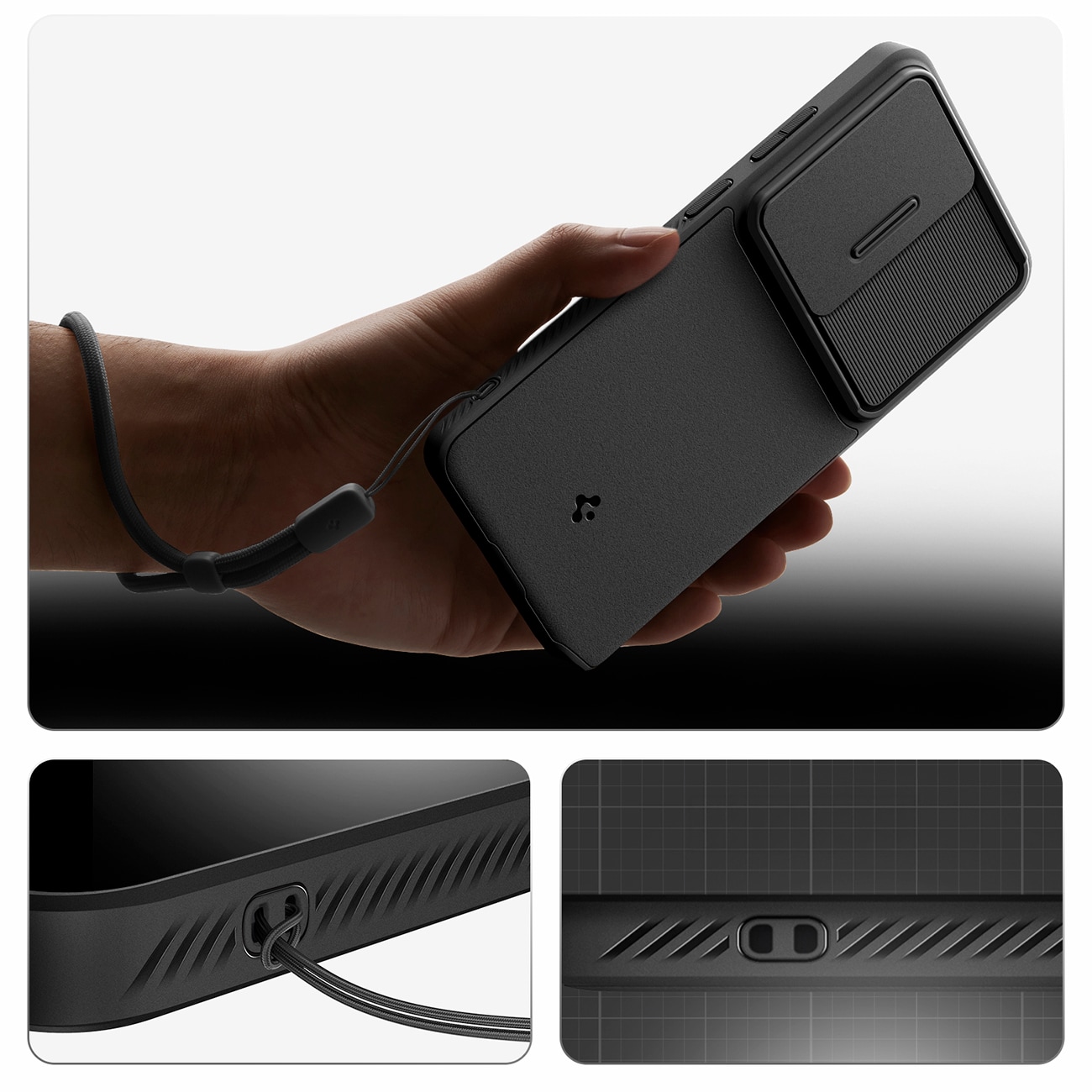 Spigen Optik Armor-etui til Samsung Galaxy S26 Ultra - Sort