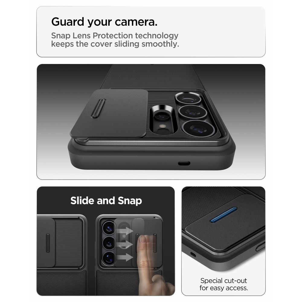 Spigen Optik Armor-etui til Samsung Galaxy S26 Ultra - Sort