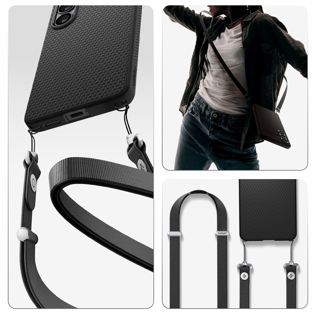 Spigen Liquid Air-etui til Samsung Galaxy S26+ - mat sort