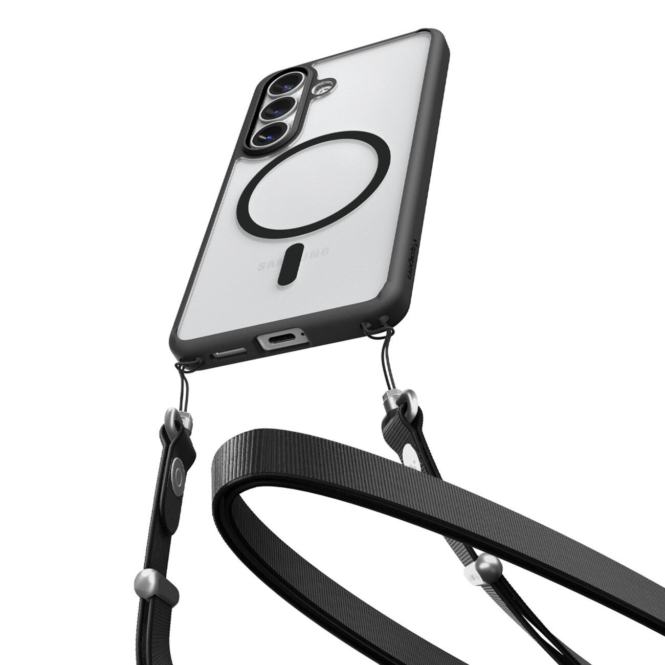 Spigen Ultra Hybrid Mag MagSafe-fodral för Samsung Galaxy S26+ - Klart Svart