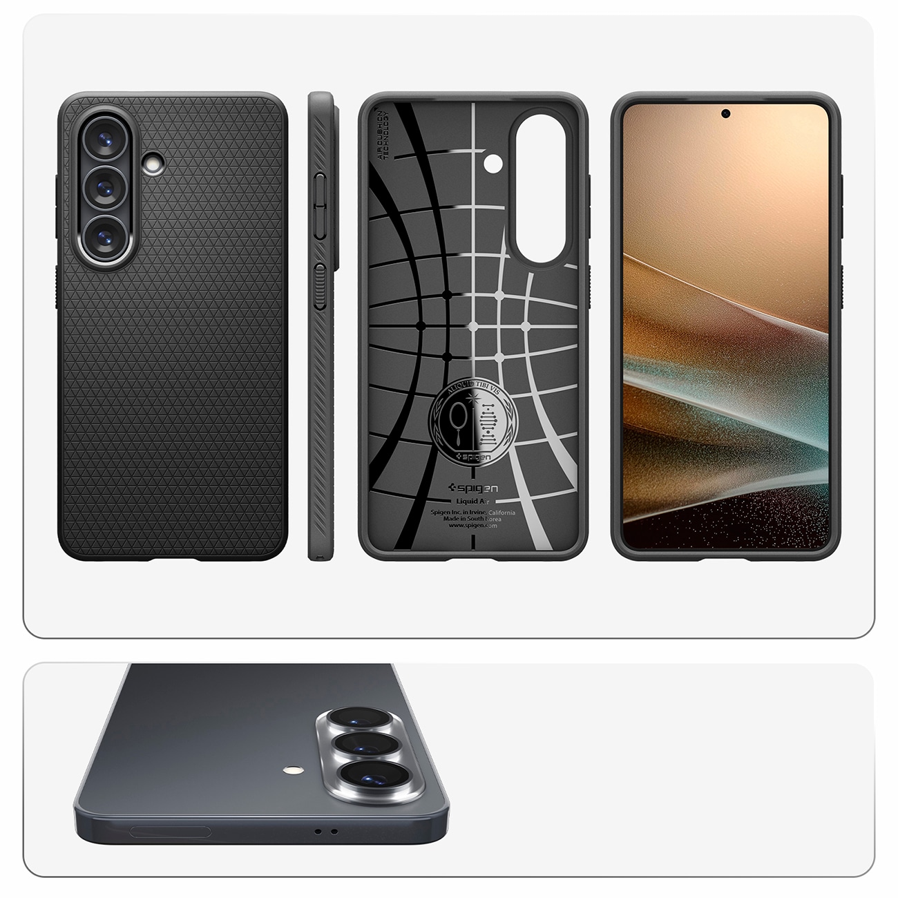 Spigen Liquid Air-etui til Samsung Galaxy S26 - Sort