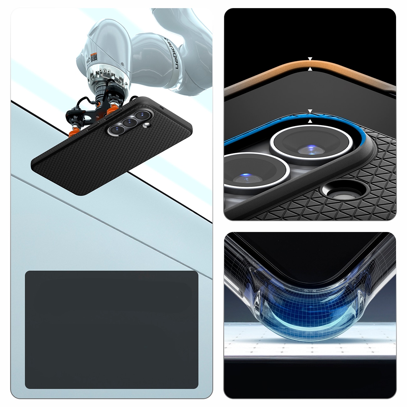 Spigen Liquid Air Mag MagSafe-fodral för Samsung Galaxy S26 - Svart