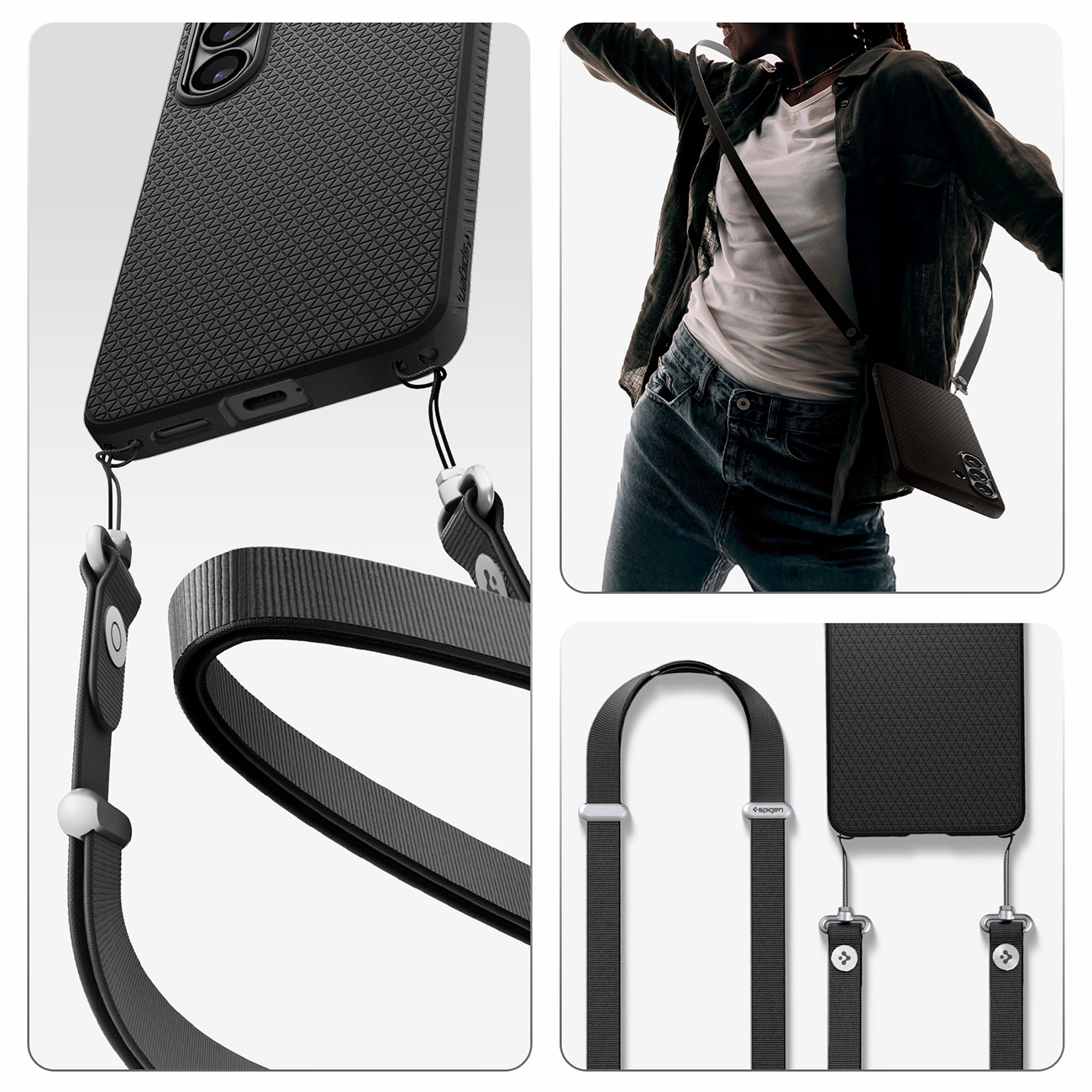Spigen Liquid Air Mag MagSafe-fodral för Samsung Galaxy S26 - Svart