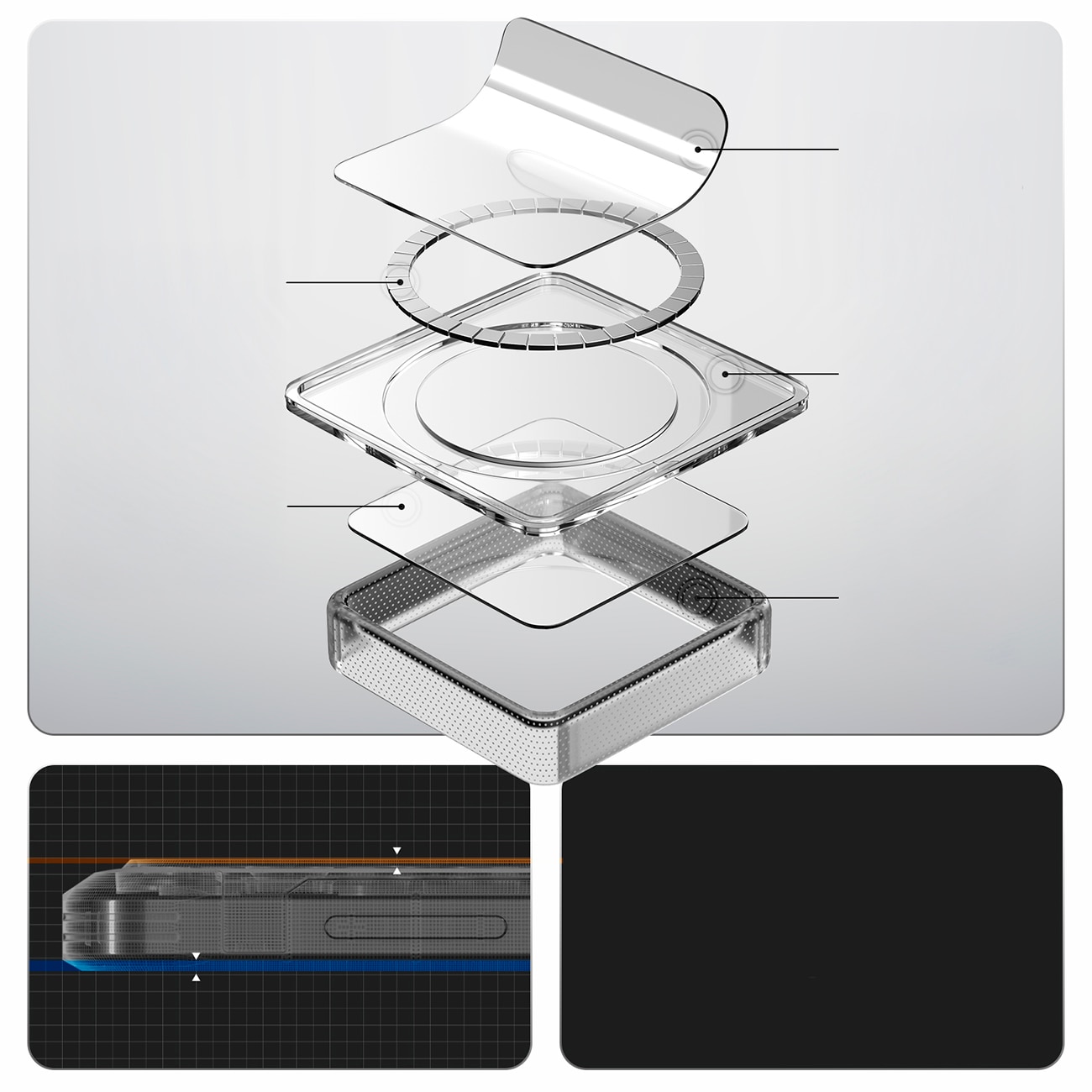 Spigen Ultra Hybrid Mag MagSafe-etui til Samsung Galaxy S26 - Klar og hvid