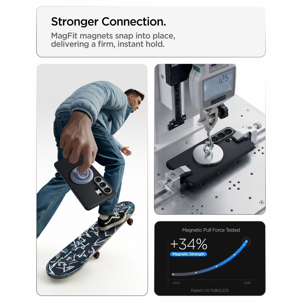 Spigen Nano Pop Mag MagSafe-fodral för Samsung Galaxy S26 Ultra - Svart