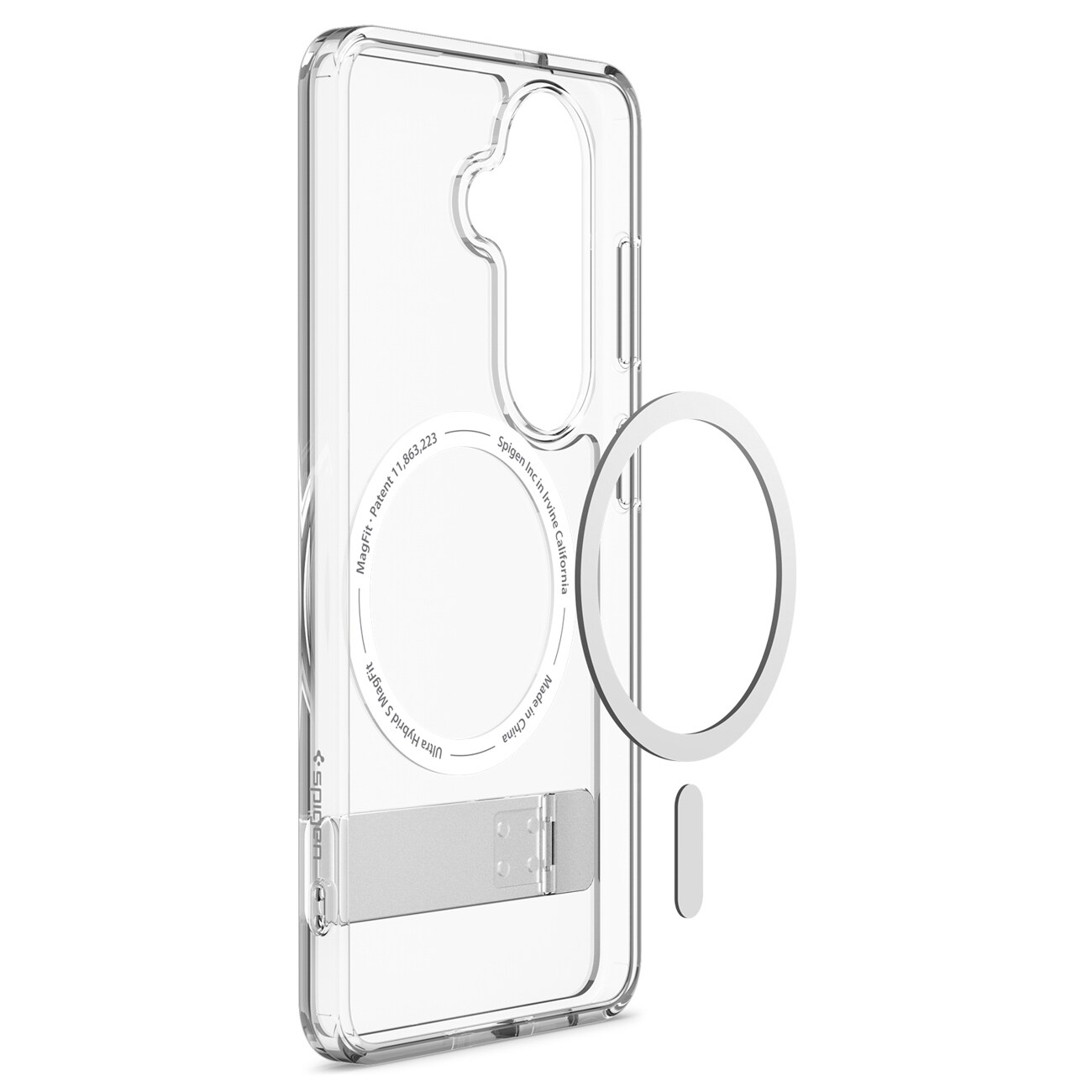 Spigen Ultra Hybrid S Mag MagSafe-fodral för Samsung Galaxy S26 - Klar och vit