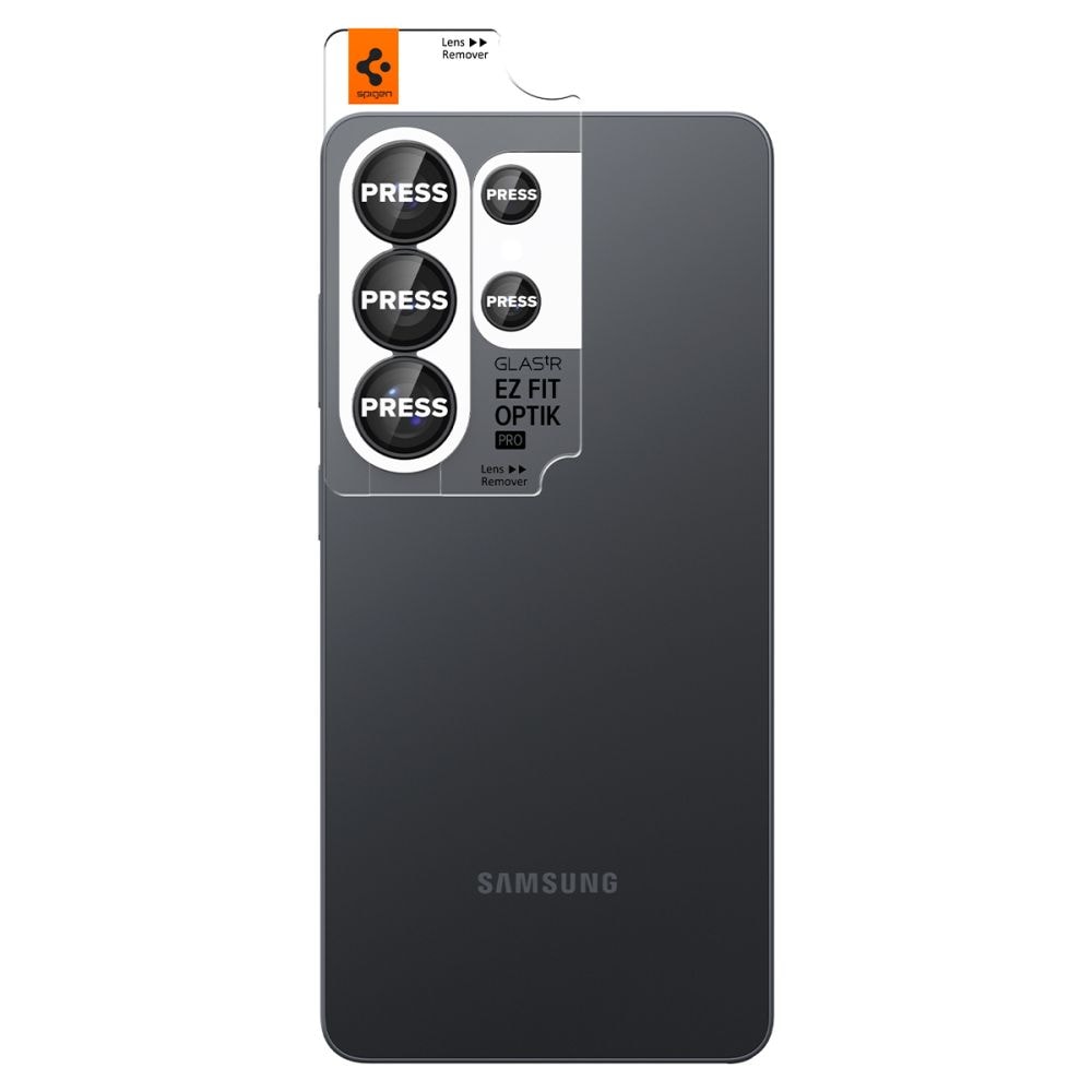 Spigen Glas.Tr Ez Fit Optik Pro HD Kameraskydd 2-pack för Samsung Galaxy S26 Ultra - Svart