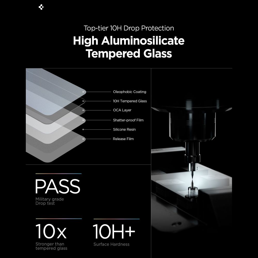 Spigen Glas.Tr Ez Fit Pro HD härdat glas 2-pack för Samsung Galaxy S26+