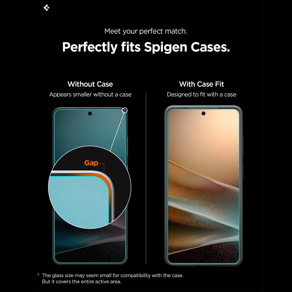 Spigen Glas.Tr Ez Fit Pro HD härdat glas 2-pack för Samsung Galaxy S26