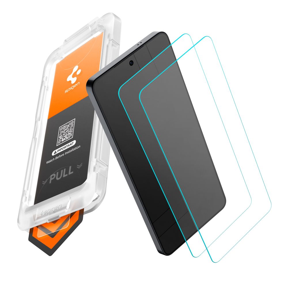 Spigen Glas.Tr Ez Fit Pro HD härdat glas 2-pack för Samsung Galaxy S26