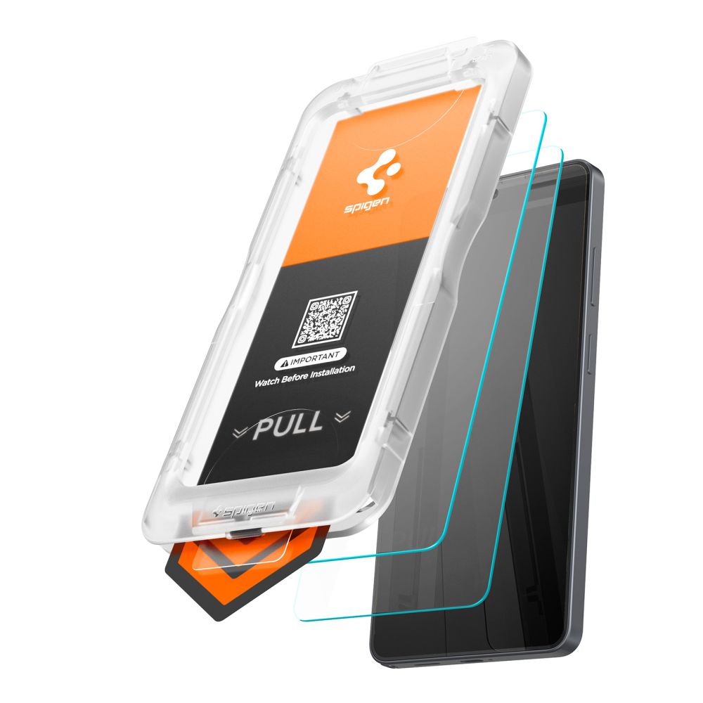 Spigen Glas.Tr Ez Fit Pro HD härdat glas 2-pack för Samsung Galaxy S26