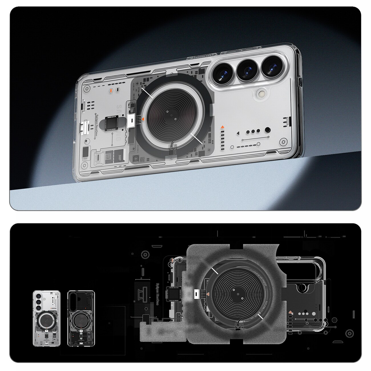 Spigen Ultra Hybrid Mag MagSafe-fodral för Samsung Galaxy S26+ Neo One - Transparent