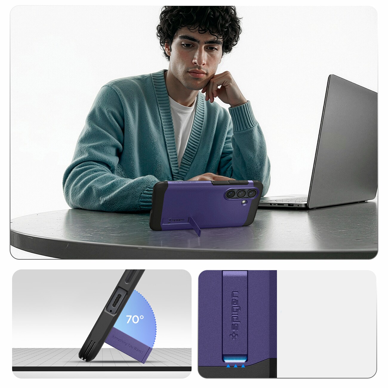 Spigen Tough Armor Mag MagSafe-fodral för Samsung Galaxy S26+ - Lila
