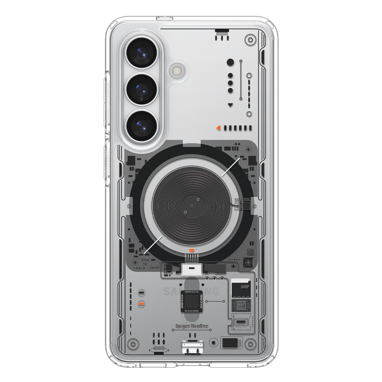Spigen Ultra Hybrid Mag MagSafe-fodral för Samsung Galaxy S26 Neo One - Transparent
