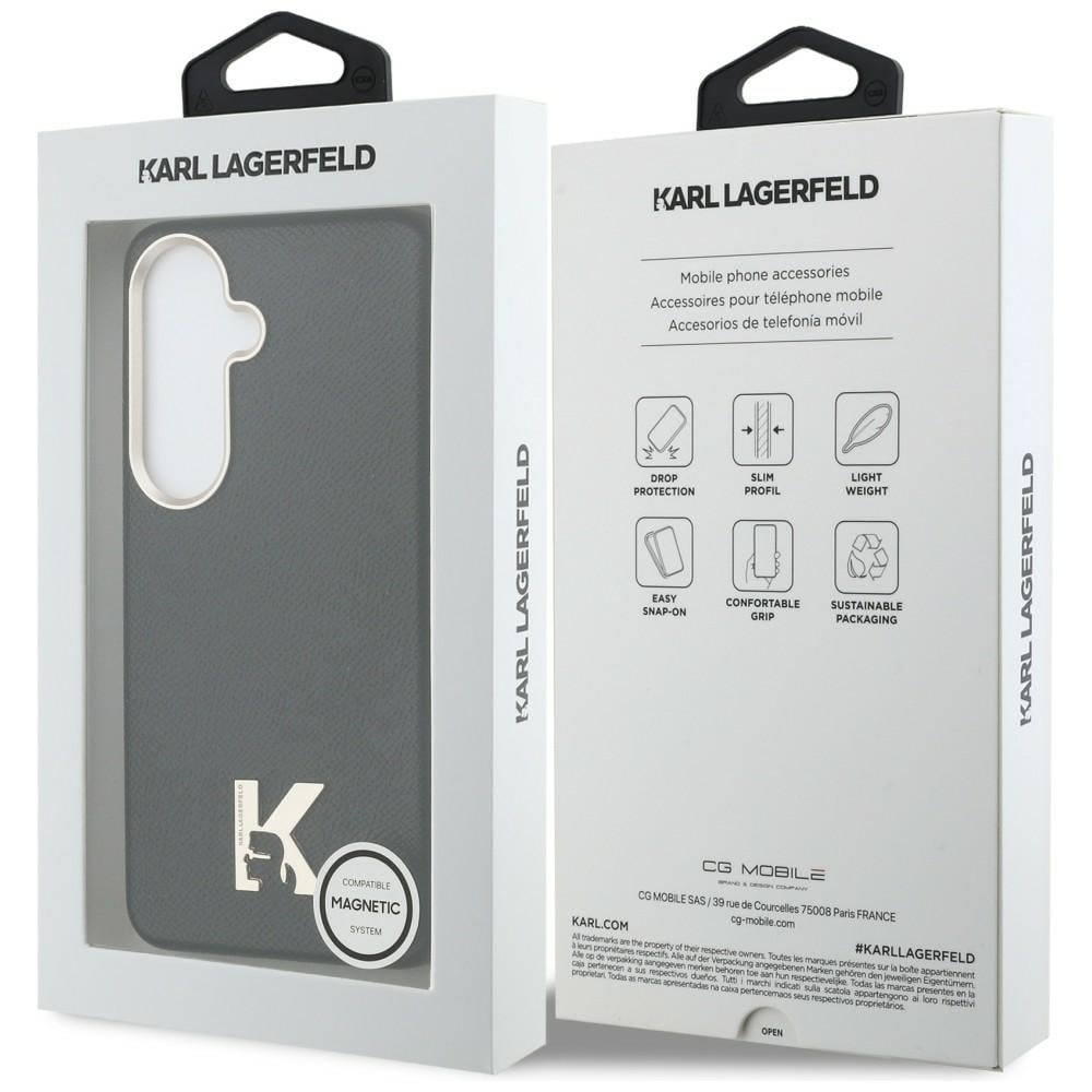 Karl Lagerfeld K Metal Logo MagSafe-fodral för Samsung Galaxy S26 - Svart