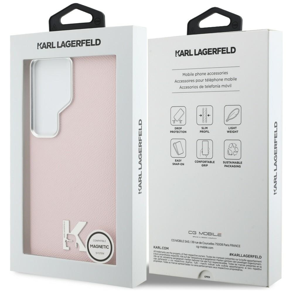 Karl Lagerfeld K Metal Logo MagSafe-fodral för Samsung Galaxy S26 Ultra - Rosa