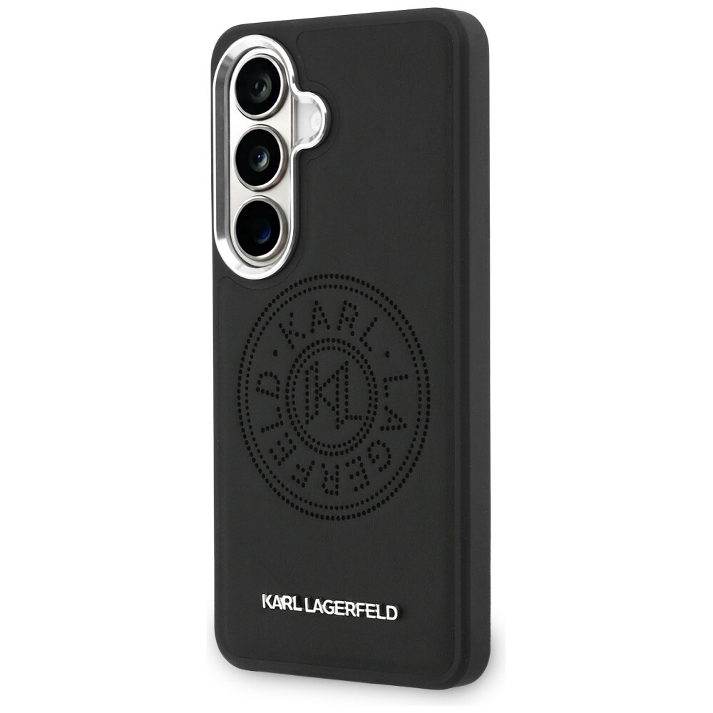 Karl Lagerfeld Perforeret KL MagSafe-etui til Samsung Galaxy S26 - Sort