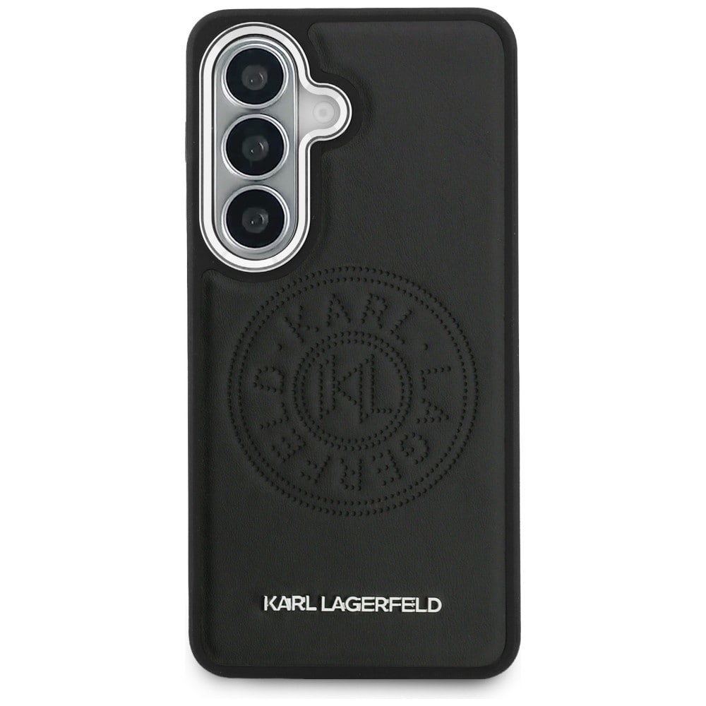 Karl Lagerfeld Perforeret KL MagSafe-etui til Samsung Galaxy S26 - Sort