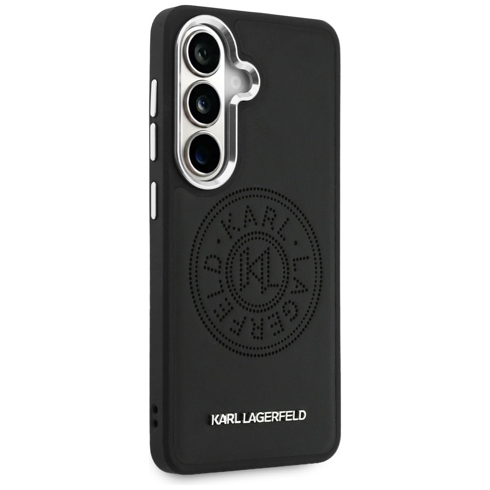 Karl Lagerfeld Perforeret KL MagSafe-etui til Samsung Galaxy S26 - Sort