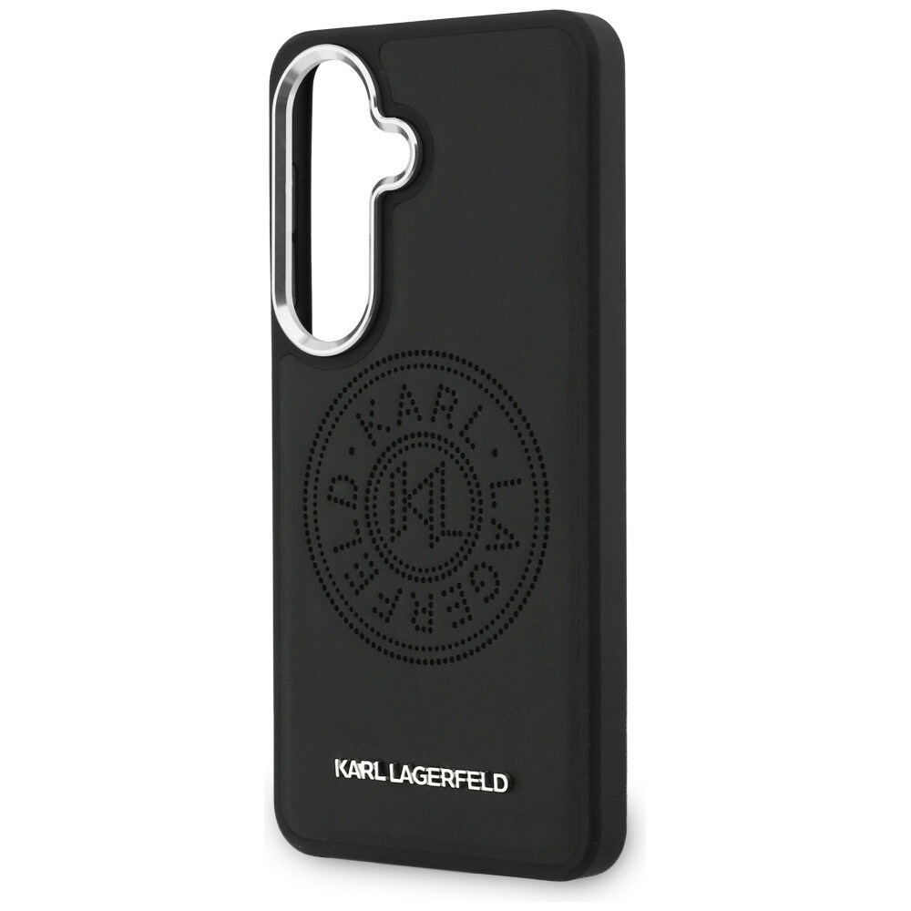 Karl Lagerfeld Perforeret KL MagSafe-etui til Samsung Galaxy S26 - Sort