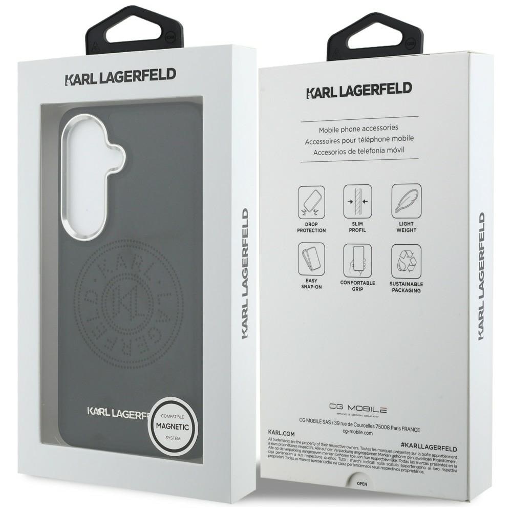 Karl Lagerfeld Perforeret KL MagSafe-etui til Samsung Galaxy S26 - Sort