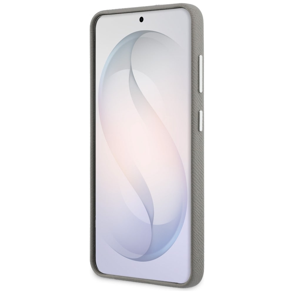 Karl Lagerfeld Saffiano Double Heads metaltaske til Samsung Galaxy S26 - sølv