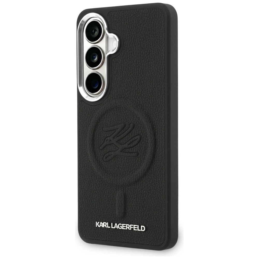 Karl Lagerfeld präglat MagSafe-fodral med ringinitialer för Samsung Galaxy S26+ - Svart