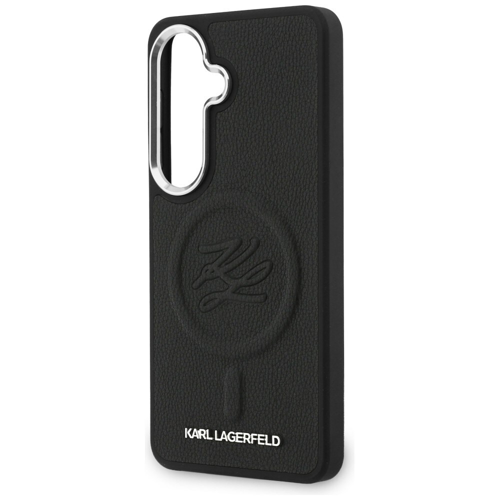 Karl Lagerfeld präglat MagSafe-fodral med ringinitialer för Samsung Galaxy S26+ - Svart