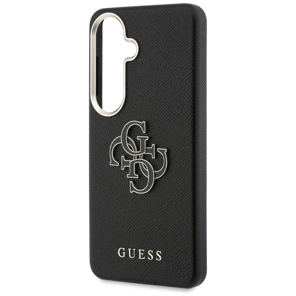 Guess Grained Big 4G Metal Logo etui til Samsung Galaxy S26+ - sort