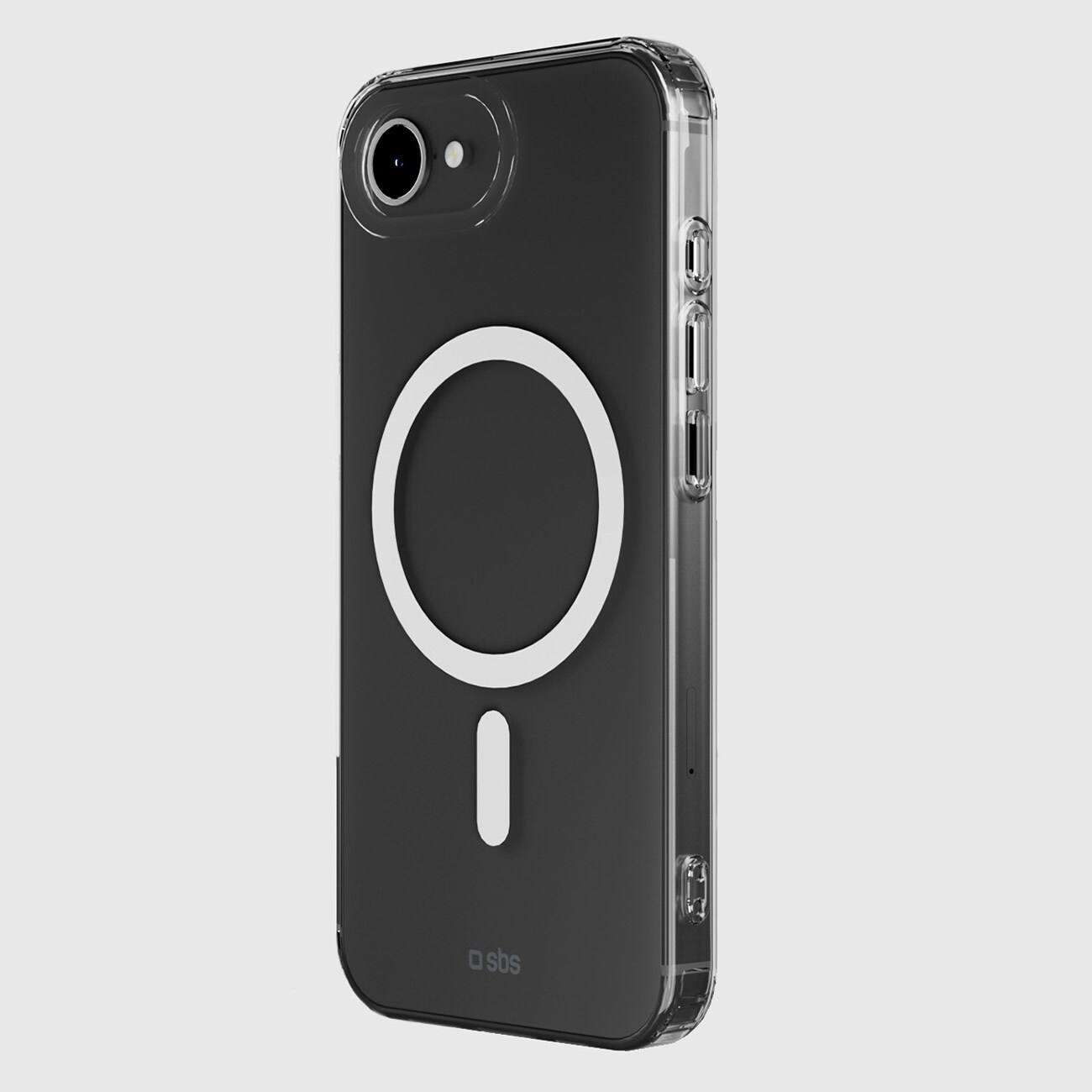 SBS Cover Light Mag Beskyttelsesetui til iPhone 16e / 17e Kompatibel med MagSafe - Transparent