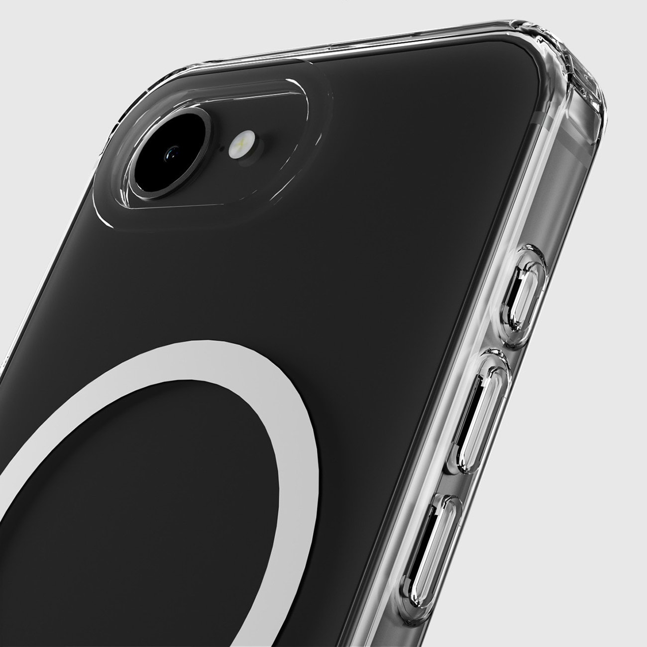SBS Cover Light Mag Beskyttelsesetui til iPhone 16e / 17e Kompatibel med MagSafe - Transparent