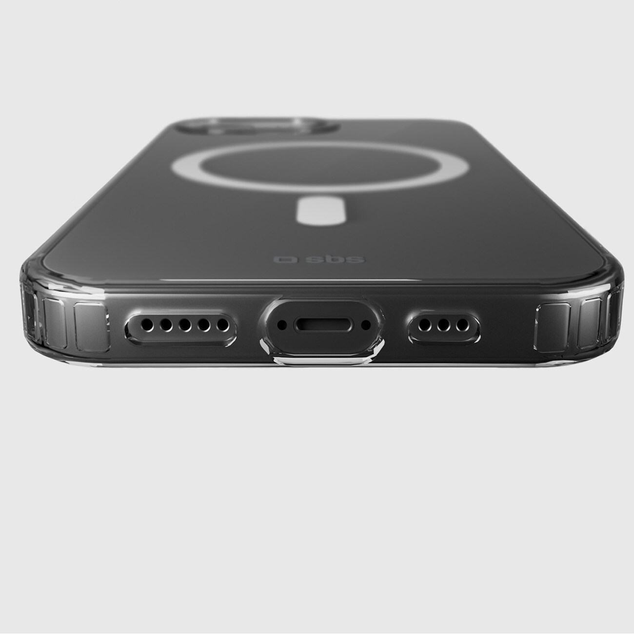 SBS Cover Light Mag Beskyttelsesetui til iPhone 16e / 17e Kompatibel med MagSafe - Transparent