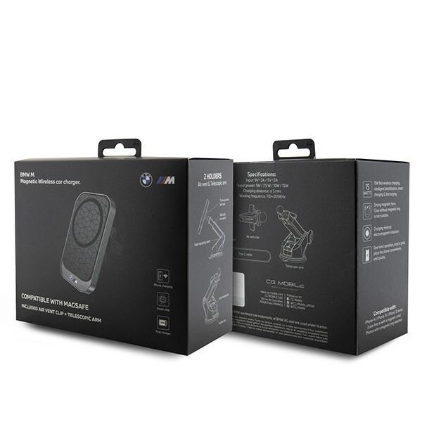 BMW M Edition 15W MagSafe bilholder for cockpit/vindskjerm/luftventil - svart
