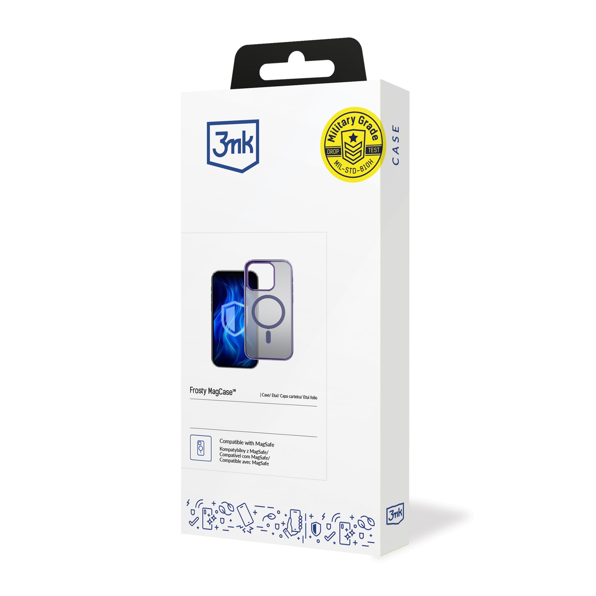 3mk Frosty MagCase Lila fodral för Apple iPhone 15 Pro Max - lila