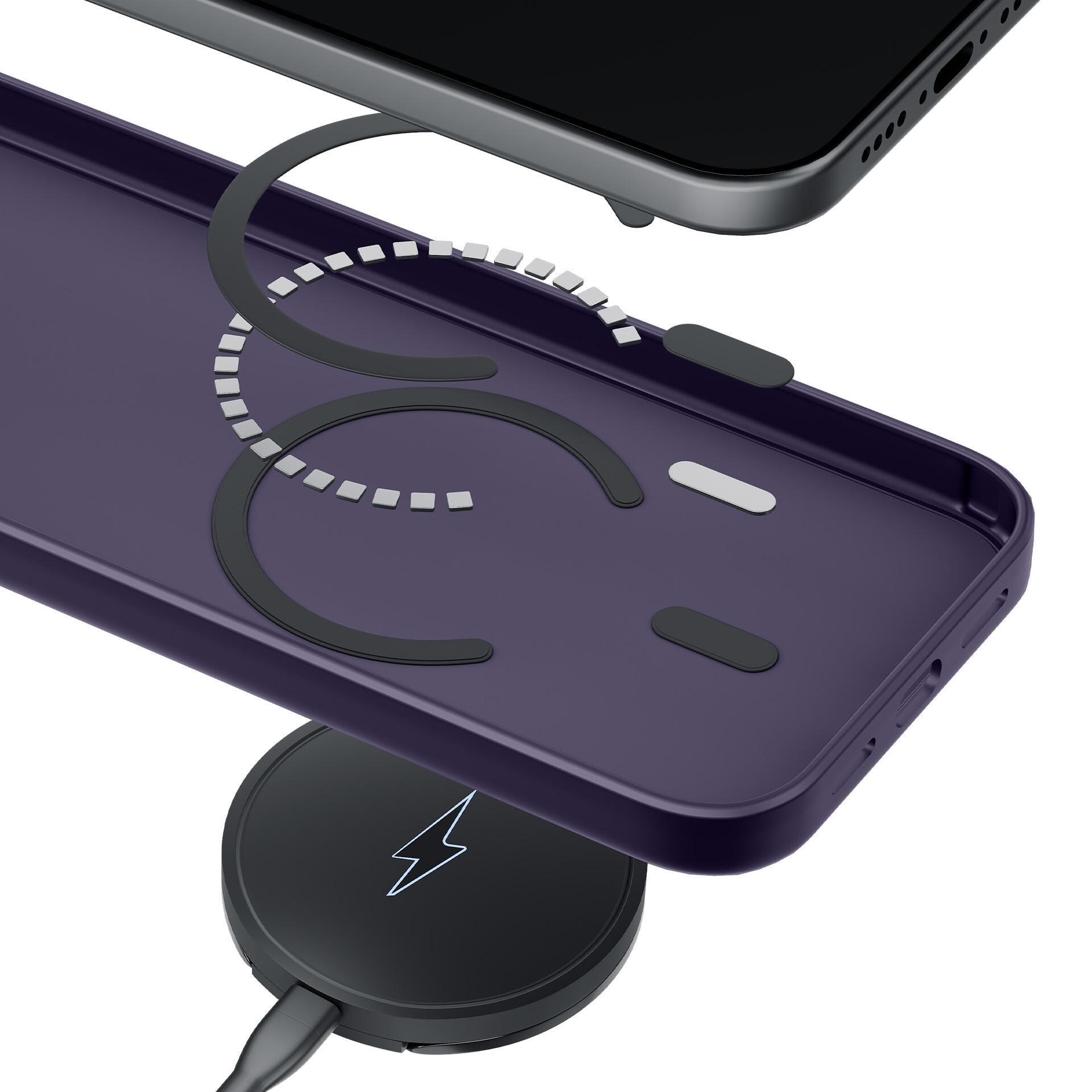3mk Smoke MagCase til iPhone 17 Pro - Lilla gennemskinnelig