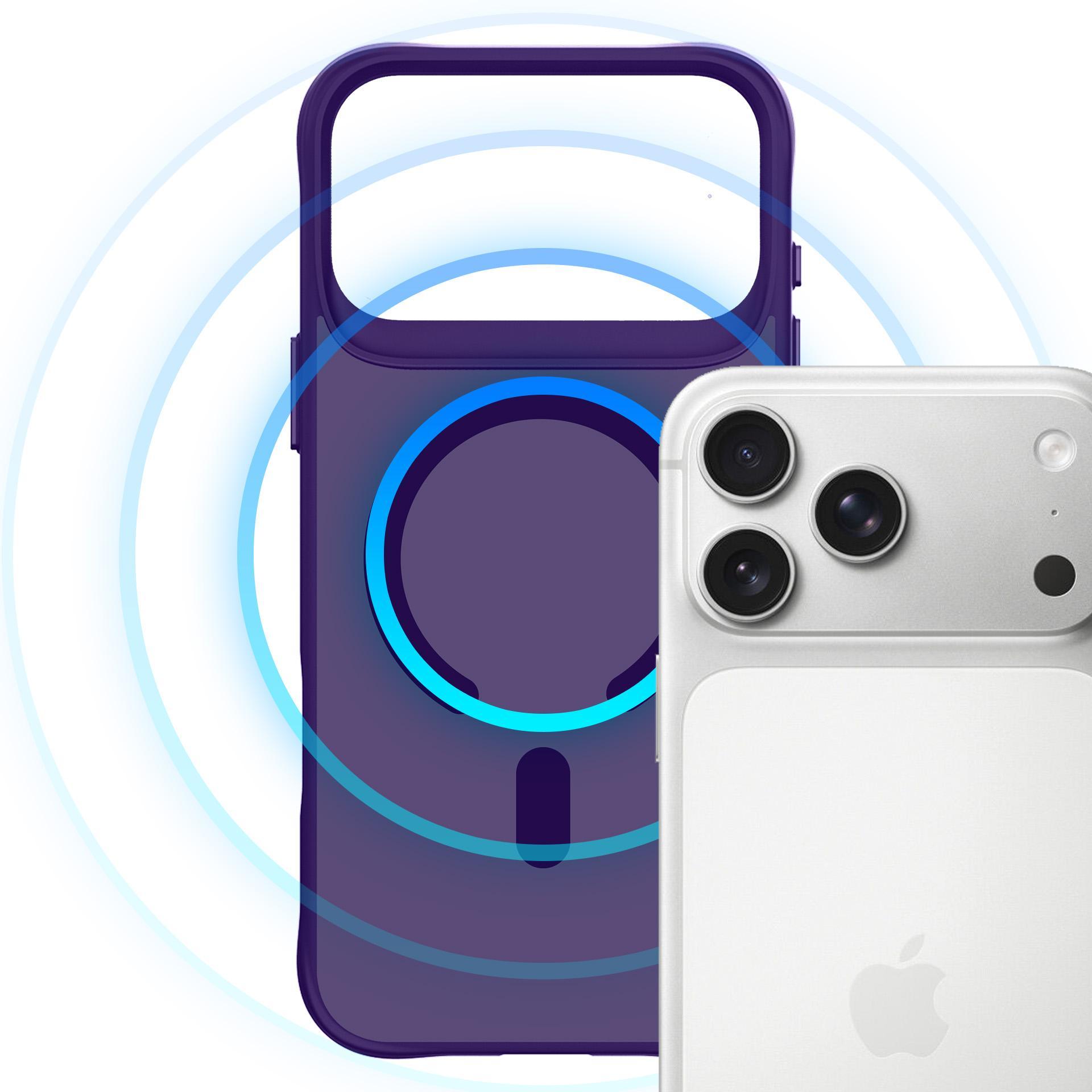 3mk Smoke MagCase til iPhone 17 Pro - Lilla gennemskinnelig