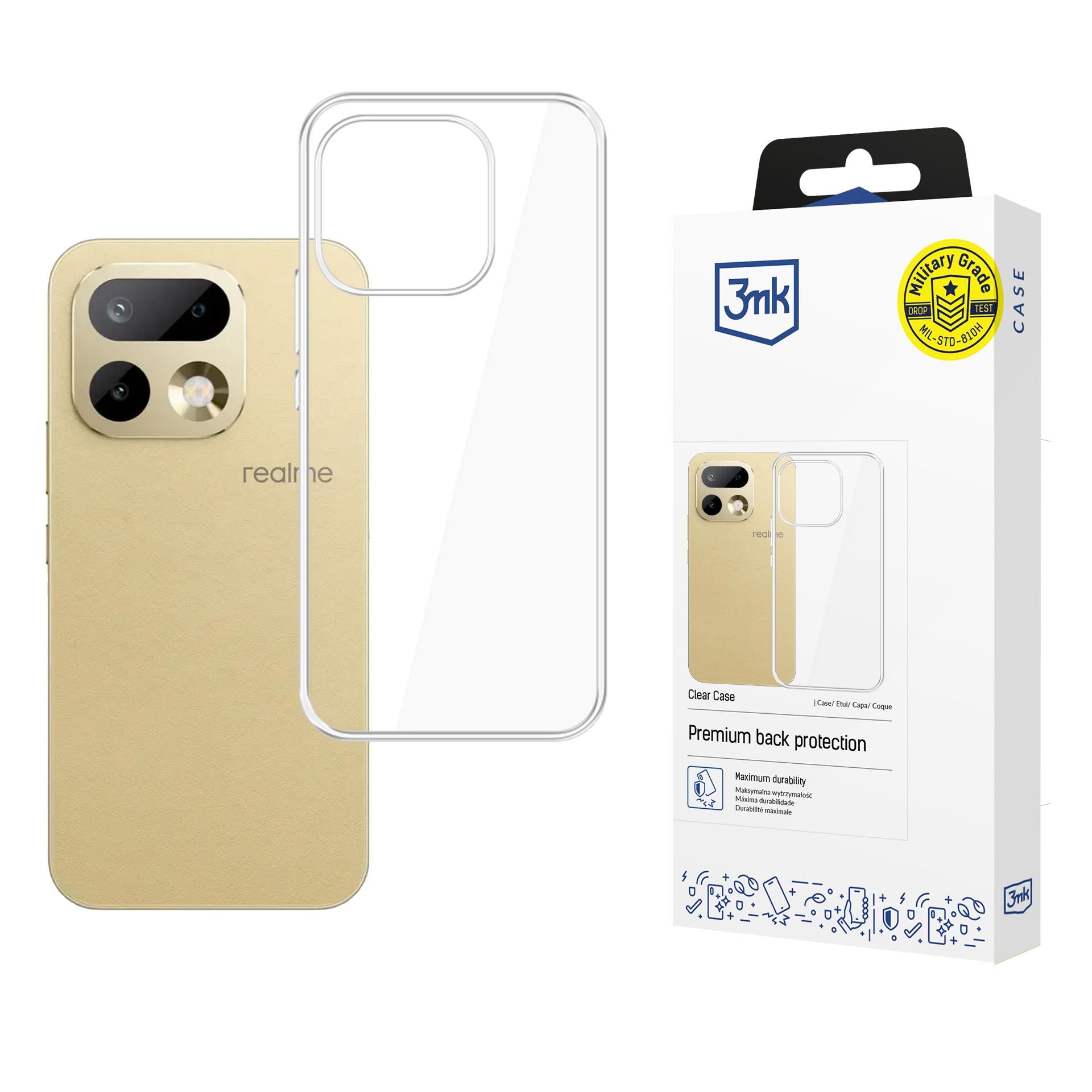 3mk Clear Case för Realme 16 Pro 5G - Transparent