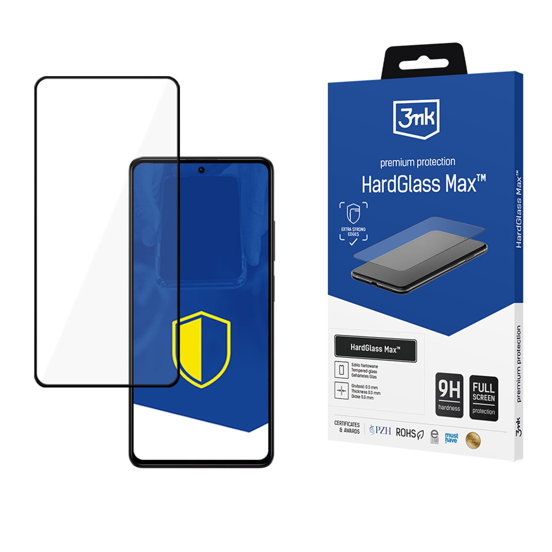 3mk HardGlass Max Svart Full täckning Förstärkt härdat glas för Google Pixel 8 5G