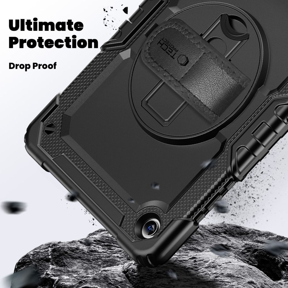 Tech-Protect Solid Case för Samsung Galaxy Tab A9+/A11+ 11.0 X210/X215/X216/X230/X235/X236 - Svart